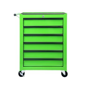 Rolling Metal Tool Chest with 6 Drawers, 20" 6-Drawer Tool Chest Cabinet with Ball Bearing Drawer Slides, Steel Tool Storage Box Organizer  -GREE (Option: Green)