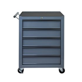Rolling Metal Tool Chest with 5 Drawers, 20" 5-Drawer Tool Chest Cabinet with Ball Bearing Drawer Slides, Steel Tool Storage Box Organizer-GREY (Option: Grey)