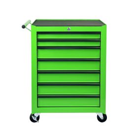 Rolling Metal Tool Chest with 7 Drawers, 20" 7-Drawer Tool Chest Cabinet with Ball Bearing Drawer Slides, Steel Tool Storage Box Organizer -GREEN (Option: Green)