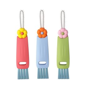3PCS 3in1 Multifunctional Bottle Cleaning Brush Set For Cup Lids And Tight Gaps, Home Kitchen Water Bottle Cleaner Brush For Plastic Cups And Cre (Option: 3Pcs)
