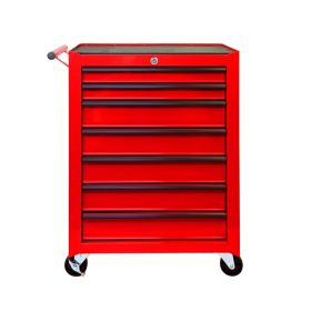 Rolling Metal Tool Chest with 7 Drawers, 20" 7-Drawer Tool Chest Cabinet with Ball Bearing Drawer Slides, Steel Tool Storage Box Organizer  -RED (Option: Red)